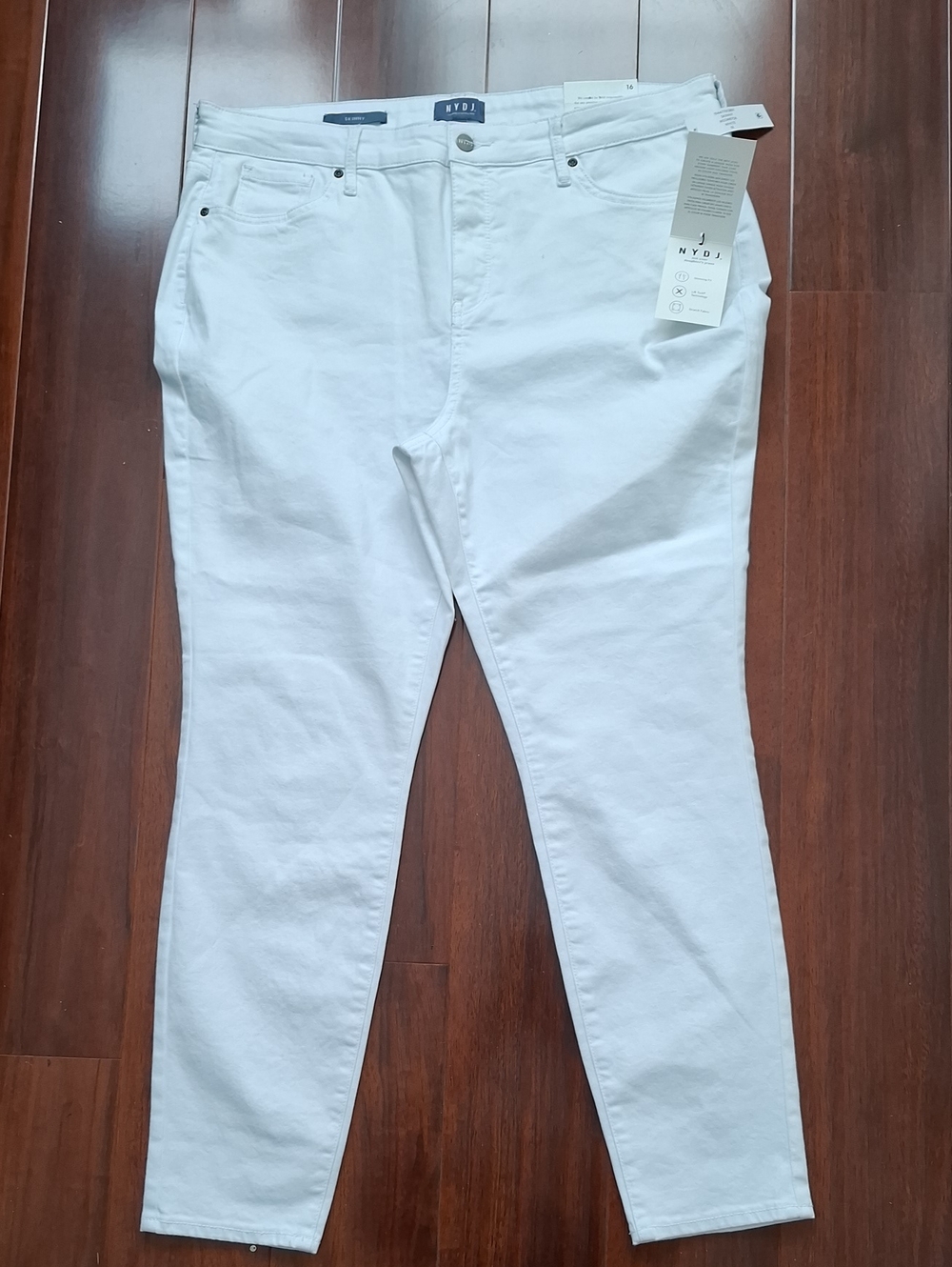 NYDJ White Skinny Jeans - Sleek High-Rise Slim Fit